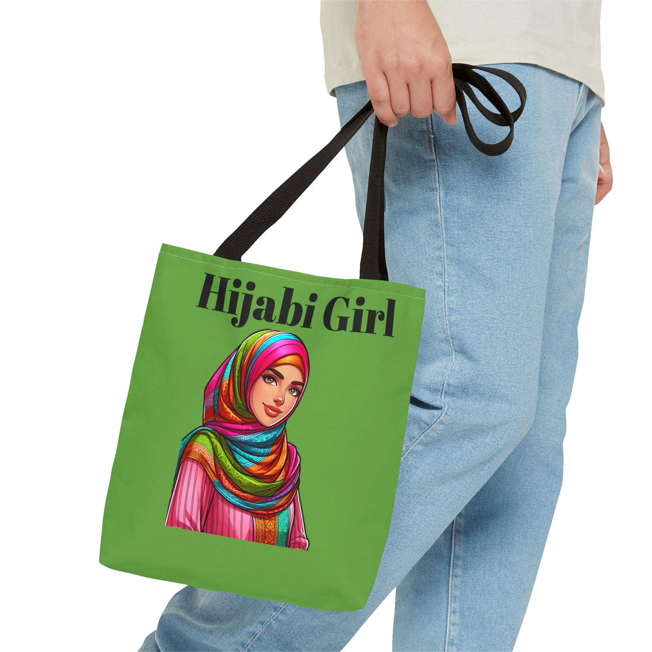 Colorful Hijabi Girl Tote Bag - Stylish and Functional for Every Occasion - Modestly Vogue 