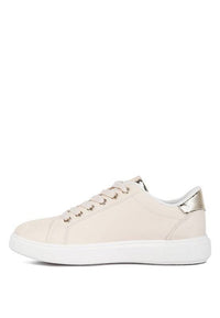 Claude Faux Leather Back Panel Detail Sneakers - Modestly Vogue 