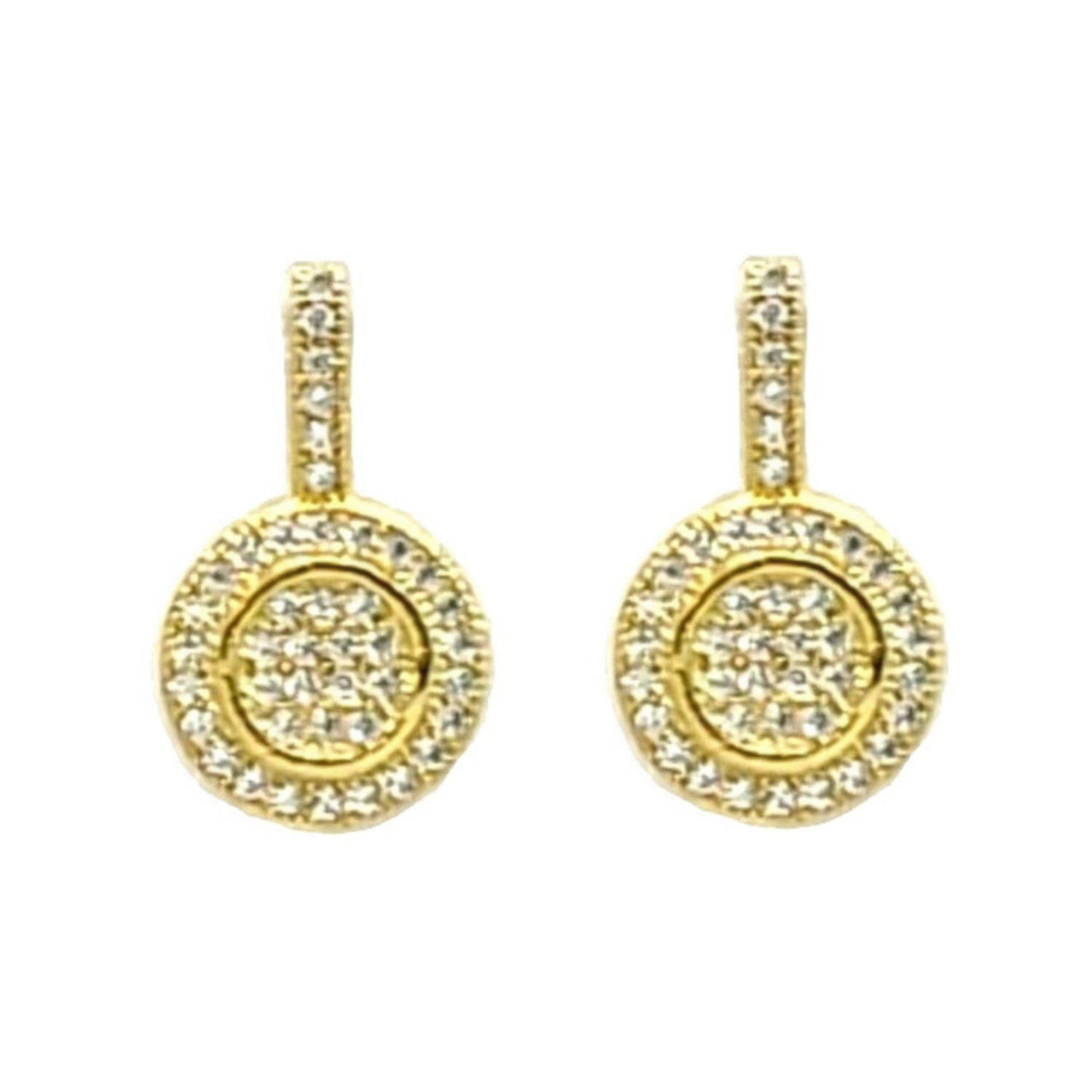 – | Round Crystal Earring - Modestly Vogue 