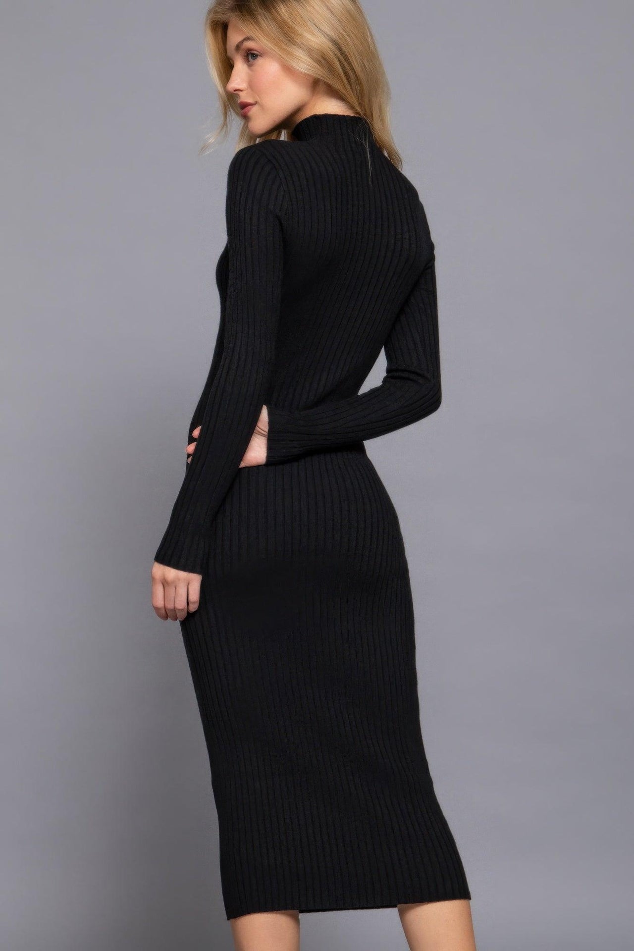 Stylish Dresses for Women – Trendy & Timeless Styles for Every Occasion | Modestly Vogue Long Sleeve High Neck Sweater Long Dress - Modestly Vogue 