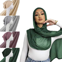 Stylish & Modest Hijabs for Women – Trendy, Elegant Hijab Collection | Modestly Vogue Light Viscose Rayon Shawl Set - Thin Plain Hijabs with Caps for Comfortable & Stylish Coverage - Modestly Vogue 