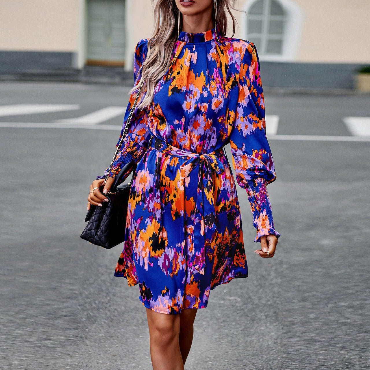 Dresses Women – Timeless Styles Every Occasion | Modestly Vogue Printed Dress Autumn Elegant Long Sleeve Dress - Modestly Vogue 