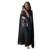 Ramadan Muslim Women Maxi Dress Abaya Kaftan Eid Djellaba Cloak