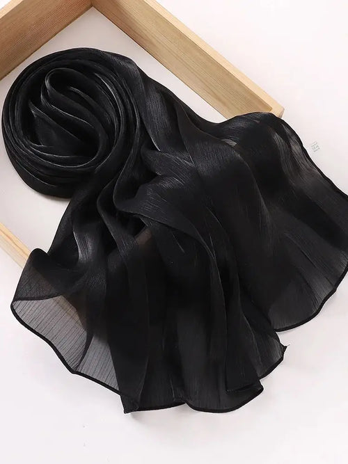 Eid Organza 70x175 cm Maxi Satin Khimar Abaya | Dubai Arabic Islamic Fashion - Modestly Vogue 