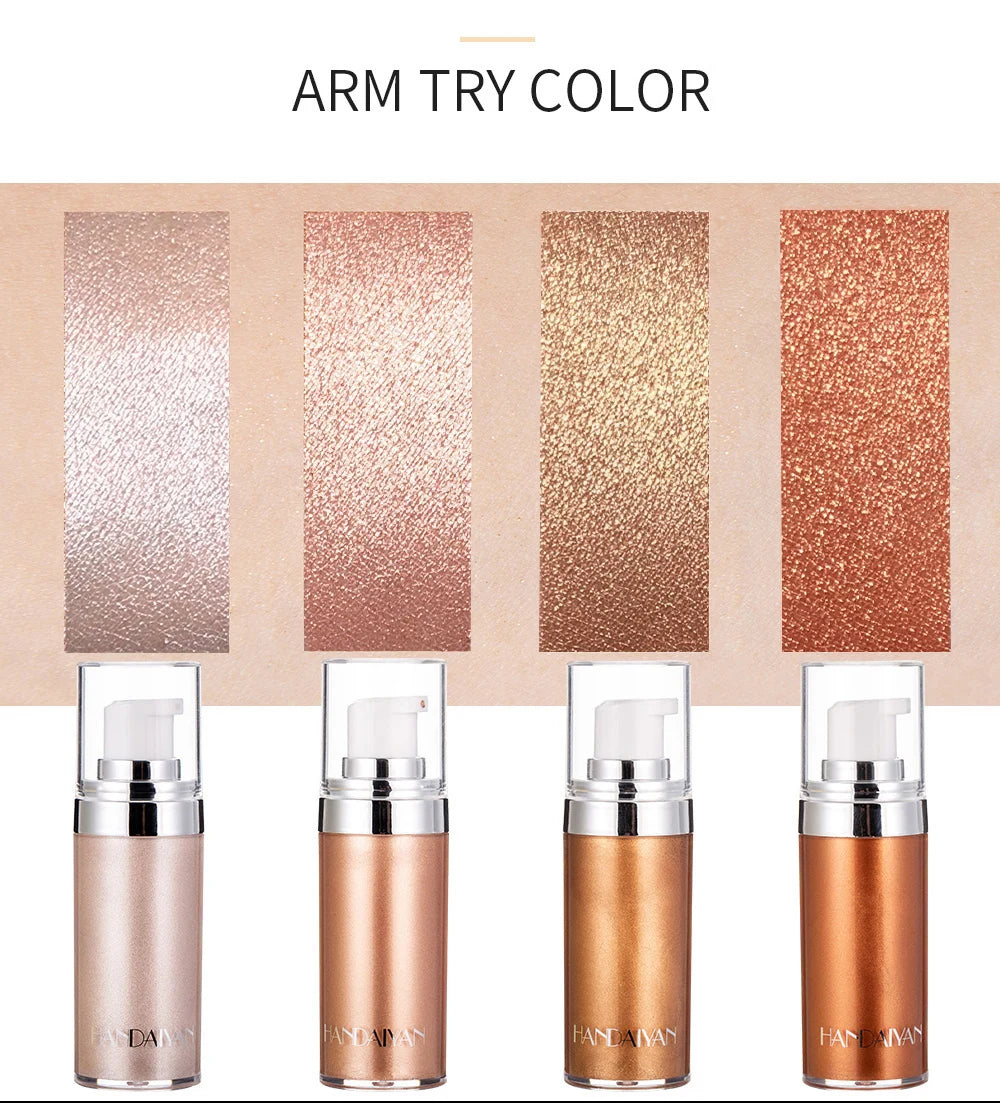Face Bronzer Highlighter Lotion Summer Beach Full Body Glow Oil