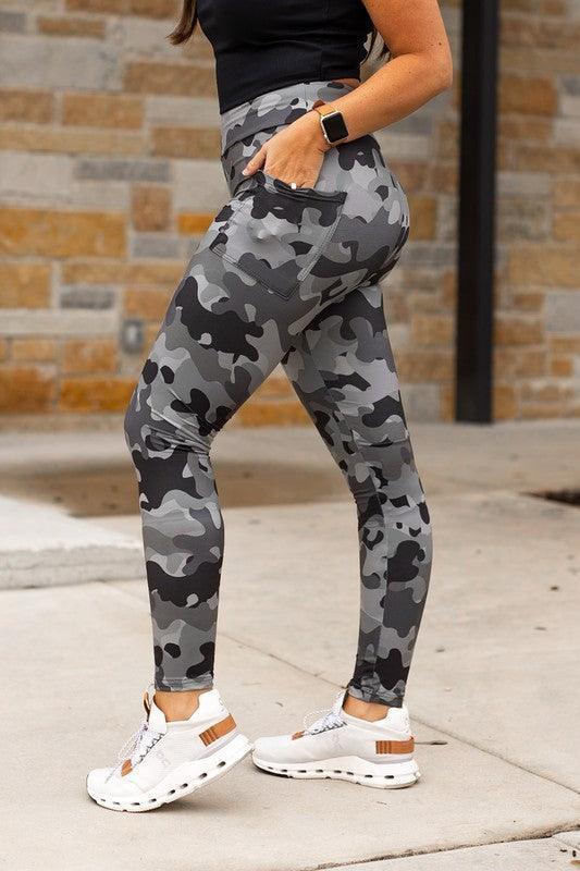 Ace Camo Full Length Leggings Activewear - Modestly Vogue 