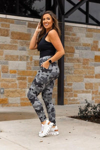 Ace Camo Full Length Leggings Activewear - Modestly Vogue 