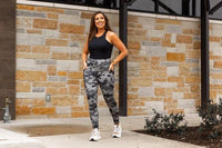 Ace Camo Full Length Leggings Activewear - Modestly Vogue 