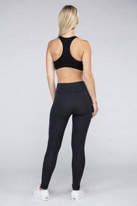 Active Leggings with Concealed Pockets Activewear - Modestly Vogue 