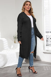 Plus Size Open Front Cardigan – Long Sleeve Layer - Modestly Vogue 