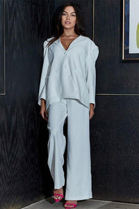 ATHINA CASUAL LOOSE FIT BLAZER AND PANTS - Modestly Vogue 