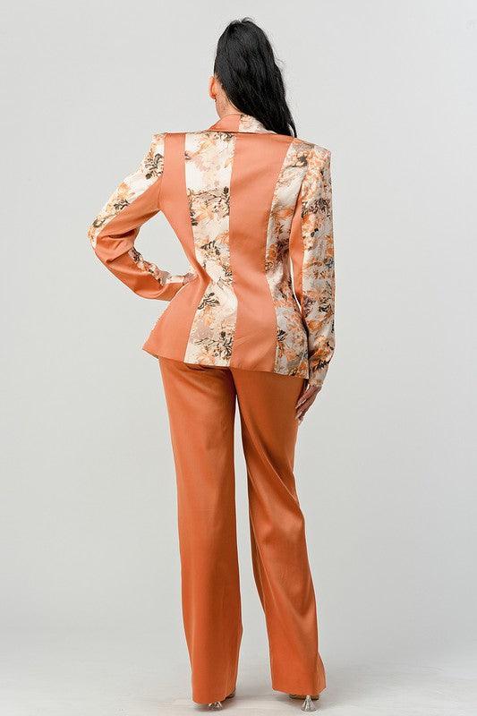 ATHINA TRANSITION PRINT BLAZER AND PANT SUIT - Modestly Vogue 