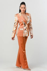 ATHINA TRANSITION PRINT BLAZER AND PANT SUIT - Modestly Vogue 