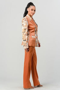 ATHINA TRANSITION PRINT BLAZER AND PANT SUIT - Modestly Vogue 