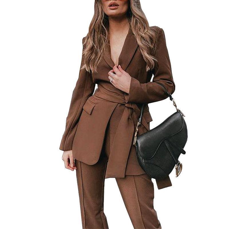 Autumn New Fashion Suit Two-Piece Set Blazer - Modestly Vogue 