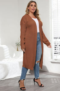 Plus Size Open Front Cardigan – Long Sleeve Layer - Modestly Vogue 