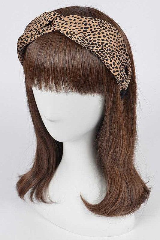 Hair Accessories for Women – Stylish & Elegant Hair Clips, Headbands & More | Modestly Vogue Animal Printed Top Knot Headband - Modestly Vogue 