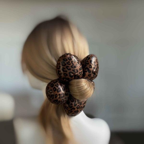 Hair Accessories for Women – Stylish & Elegant Hair Clips, Headbands & More | Modestly Vogue Big Flower Hair Scrunchie - Bold Floral Hair Accessory for a Look - Modestly Vogue 