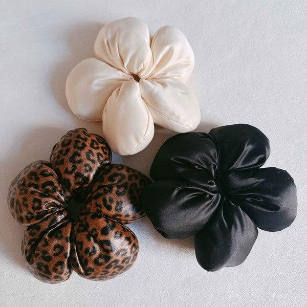 Hair Accessories for Women – Stylish & Elegant Hair Clips, Headbands & More | Modestly Vogue Big Flower Hair Scrunchie - Bold Floral Hair Accessory for a Look - Modestly Vogue 