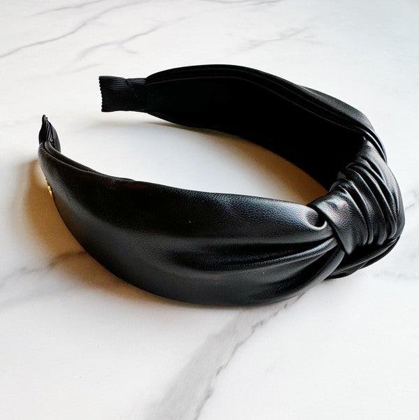 Hair Accessories – & Hair Clips, Headbands & More | Leather Better Knotted Headband - Modestly Vogue 