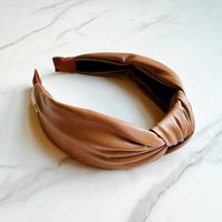 Hair Accessories – & Hair Clips, Headbands & More | Leather Better Knotted Headband - Modestly Vogue 