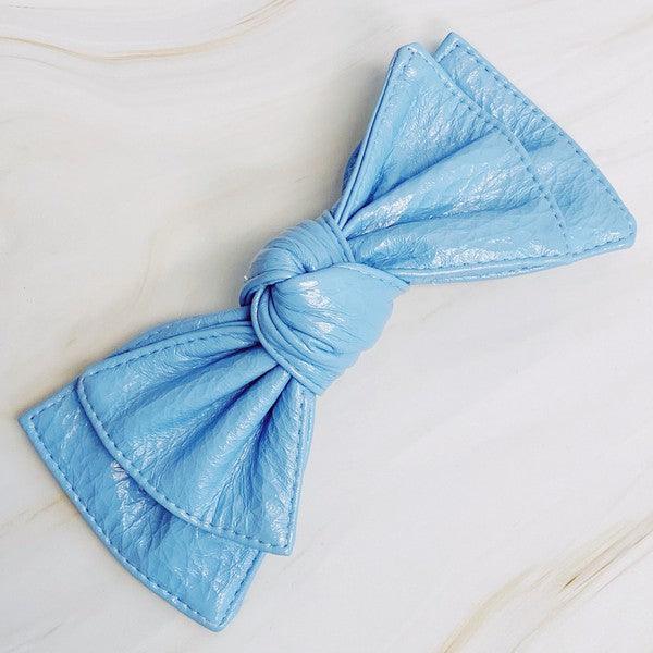 Hair Accessories – & Hair Clips, Headbands & More | Patent Double Bow Hair Clip - Modestly Vogue 