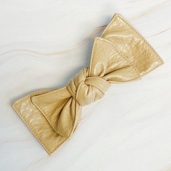 Hair Accessories – & Hair Clips, Headbands & More | Patent Double Bow Hair Clip - Modestly Vogue 