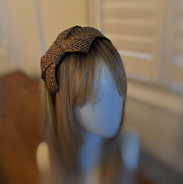 Raffia Side Bow Headband - Modestly Vogue 