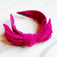 Hair Accessories for Women – Stylish & Elegant Hair Clips, Headbands & More | Modestly Vogue Structured Velvet Bow Headband - Modestly Vogue 