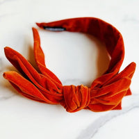 Hair Accessories for Women – Stylish & Elegant Hair Clips, Headbands & More | Modestly Vogue Structured Velvet Bow Headband - Modestly Vogue 