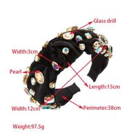 Hair Accessories for Women – Stylish & Elegant Hair Clips, Headbands & More | Modestly Vogue Women's elegant luxurious square oval cloth inlay rhinestones hair band - Modestly Vogue 