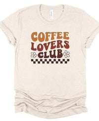 Coffee Lovers Club Graphic Boutique Tee - Modestly Vogue 