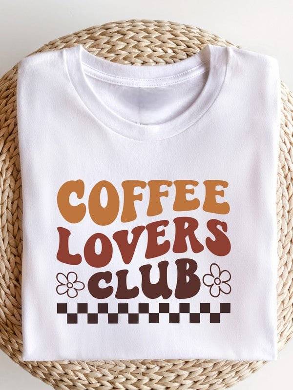 Coffee Lovers Club Graphic Boutique Tee - Modestly Vogue 