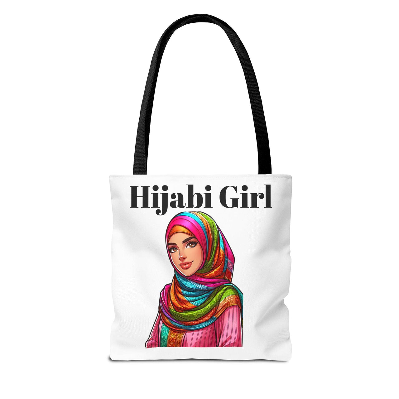 Colorful Hijabi Girl Tote Bag - Stylish and Functional for Every Occasion - Modestly Vogue 