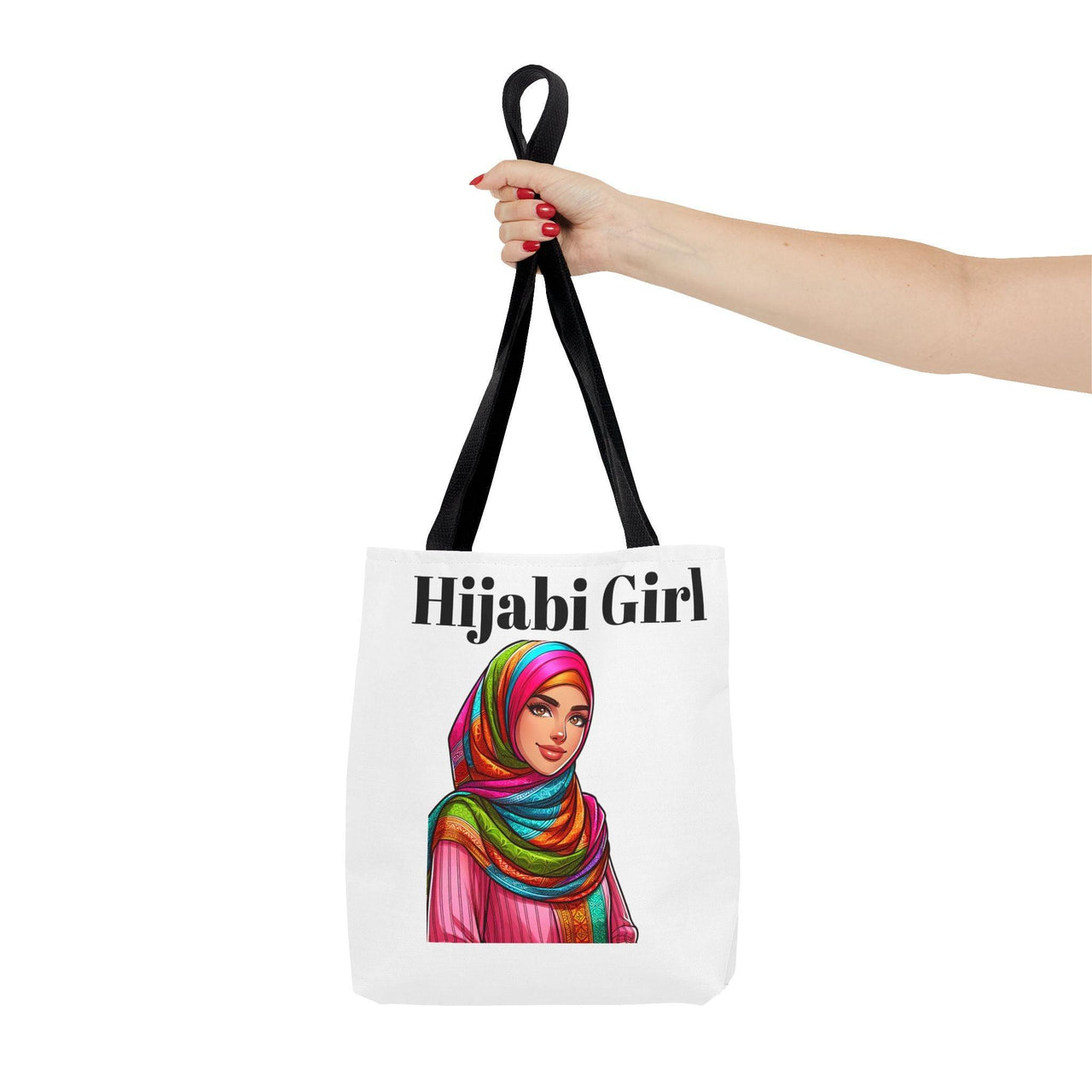 Colorful Hijabi Girl Tote Bag - Stylish and Functional for Every Occasion - Modestly Vogue 