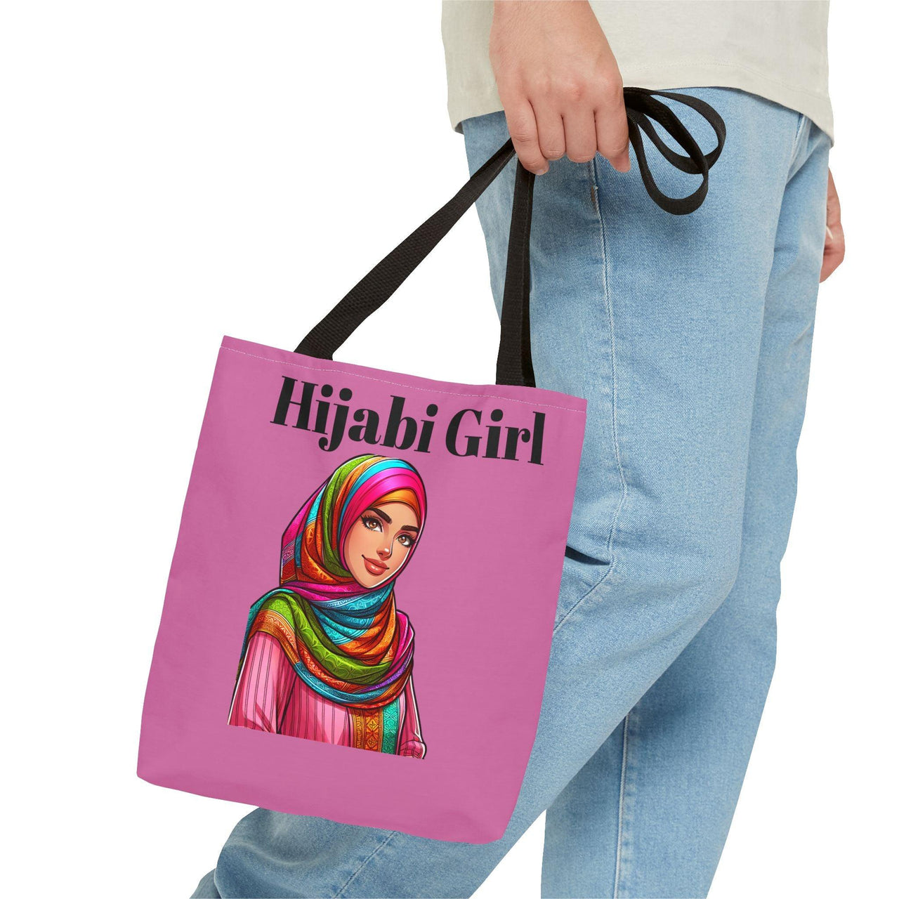 Copy of Colorful Hijabi Girl Tote Bag - Stylish and Functional for Every Occasion - Modestly Vogue 