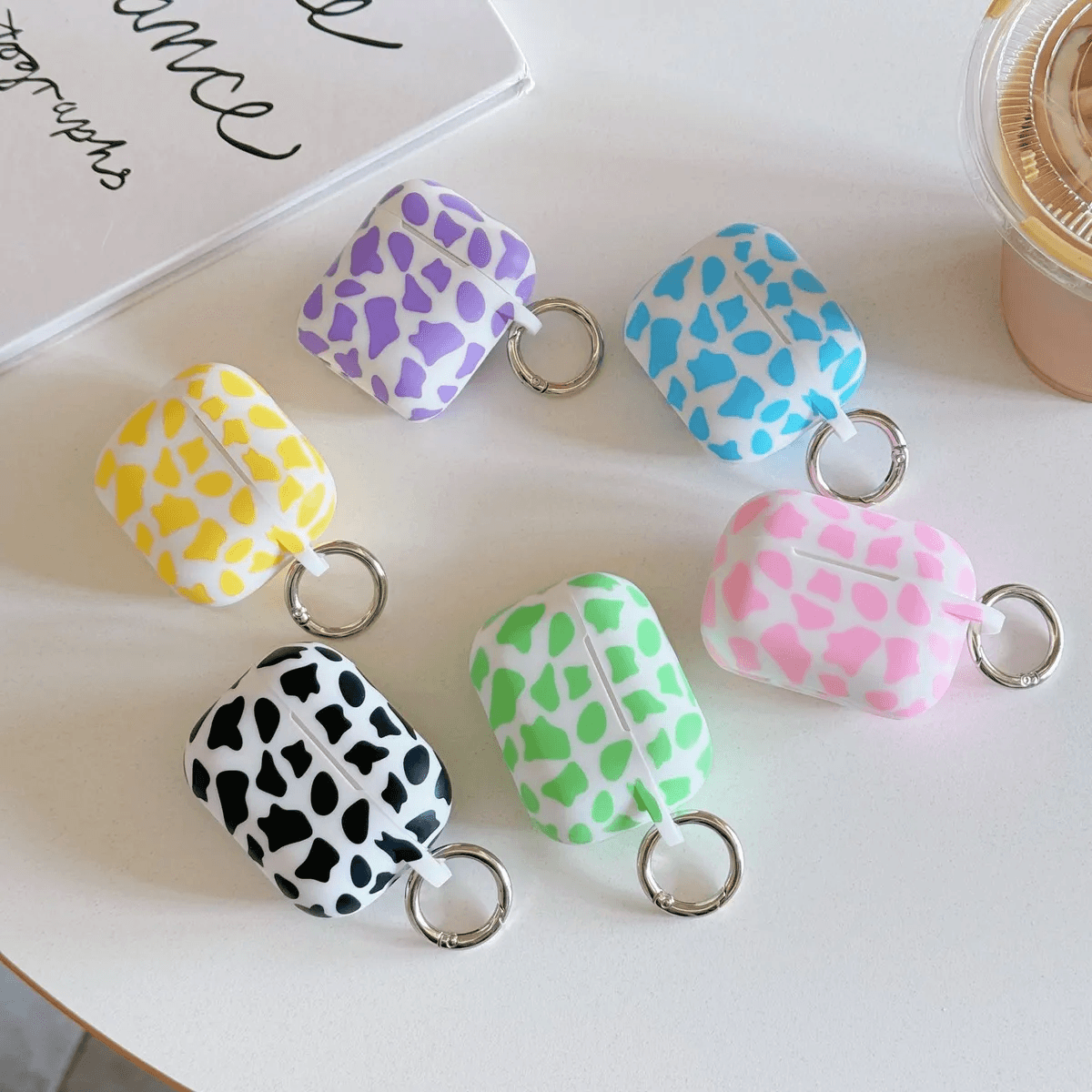 Cow Print Silicone Apple Bluetooth Headset Protective Cover - Modestly Vogue 