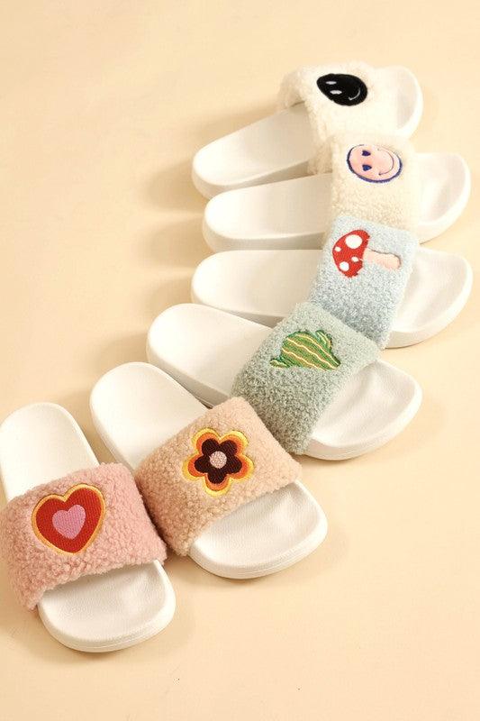 Boho Chic Cozy Socks Slippers – Footwear Collection | Novelty Sherpa Slides - Modestly Vogue 