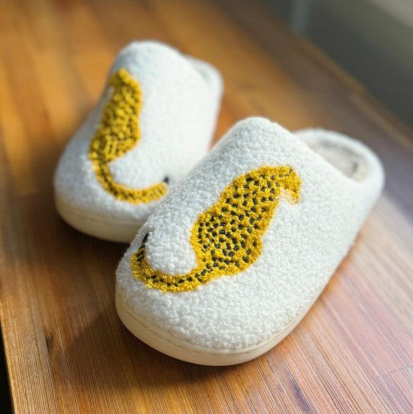 Cozy Socks & Slippers for Women – Comfortable & Stylish Footwear Collection | Modestly Vogue Sitting So Cool Cheetah Lounge Slippers - Modestly Vogue 