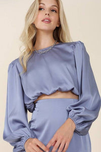 Elegant Dressed Up Satin Two-Piece Mermaid Dress Set – Perfect for Special Occasions - Modestly Vogue 