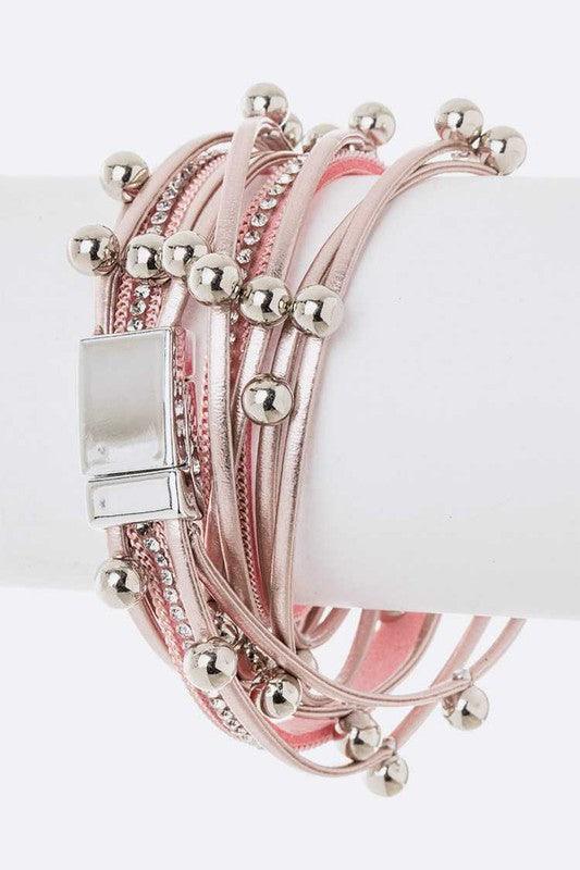 Fashionable Bracelets for Women – Stylish & Elegant Collection | Modestly Vogue Beaded Double Wrap Metallic Bracelet - Modestly Vogue 