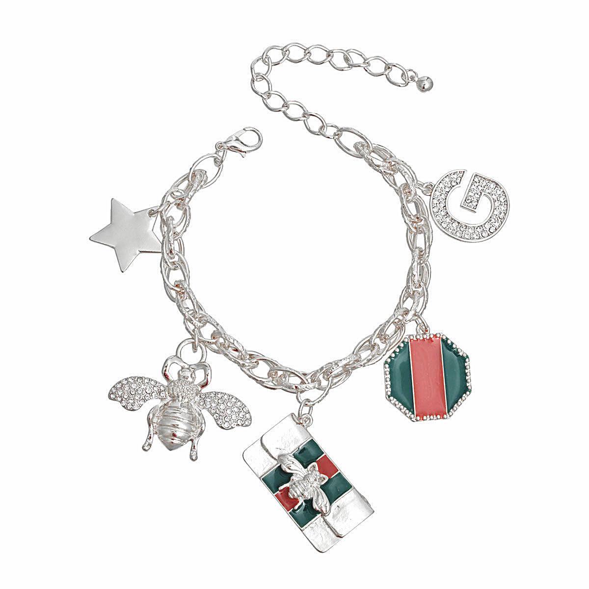 Fashionable Bracelets for Women – Stylish & Elegant Collection | Modestly Vogue Red & Green Radiance: Zawadi Charm Bracelet - Modestly Vogue 