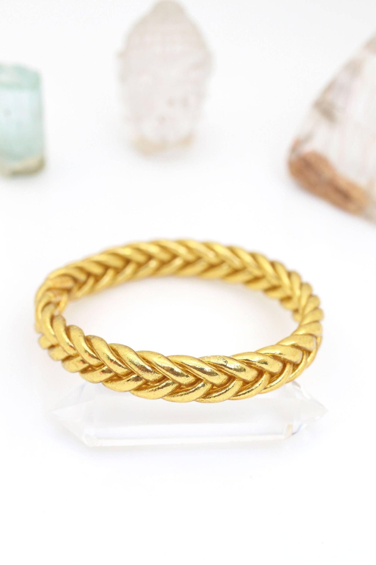 Single Mantra Bangle, Braided Thai Buddhist Temple Bracelet Each Sold Seperately - Modestly Vogue 