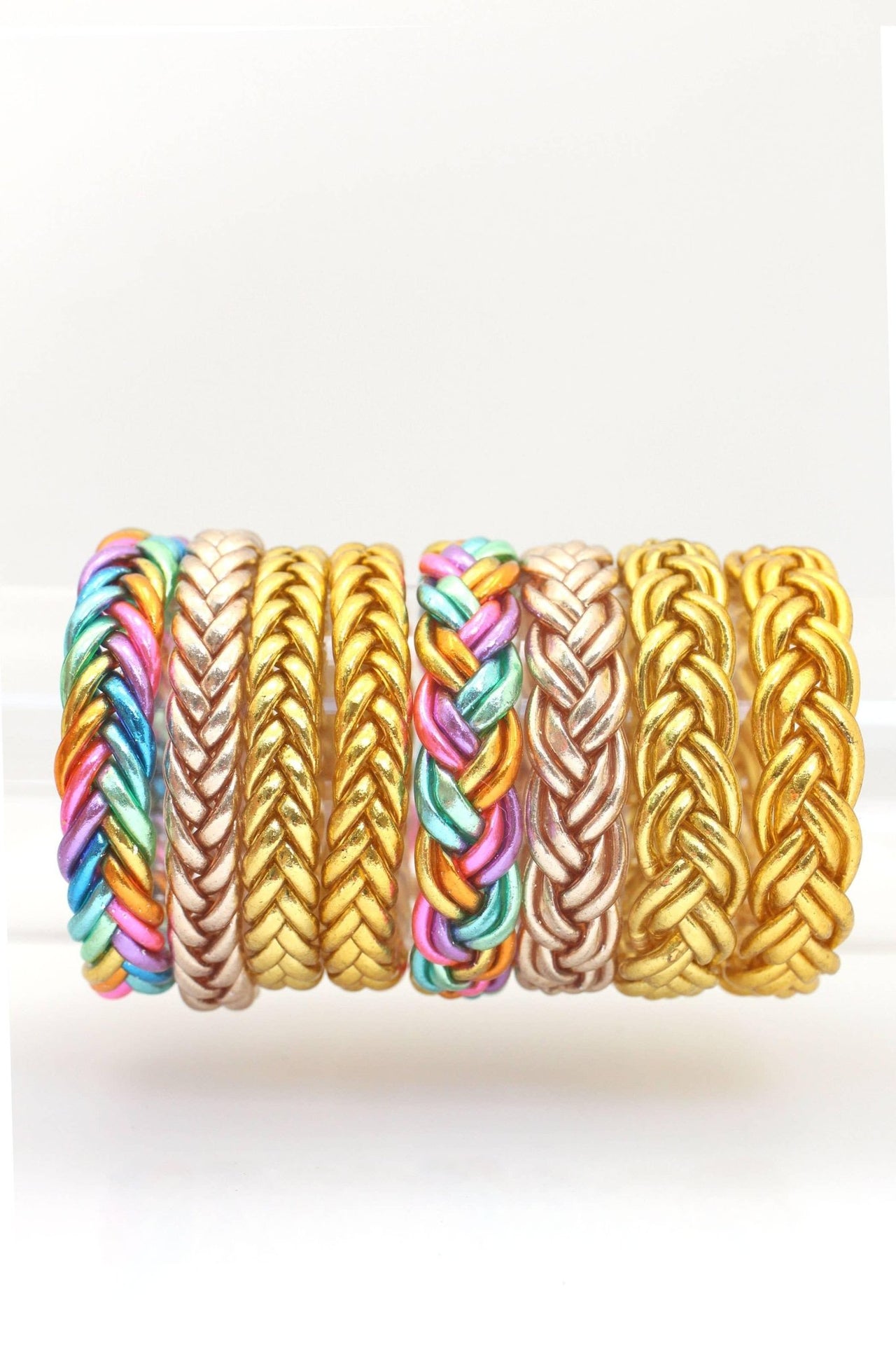 Single Mantra Bangle, Braided Thai Buddhist Temple Bracelet Each Sold Seperately - Modestly Vogue 