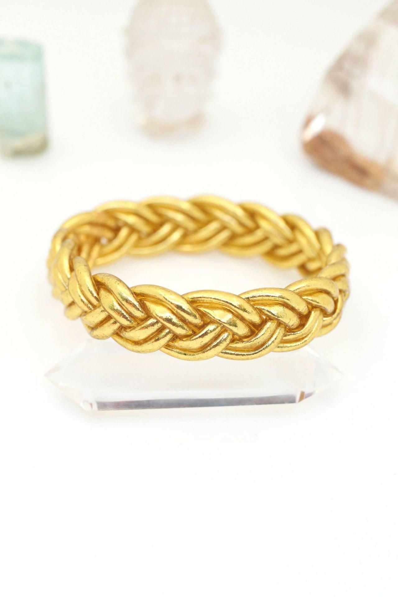 Single Mantra Bangle, Braided Thai Buddhist Temple Bracelet Each Sold Seperately - Modestly Vogue 