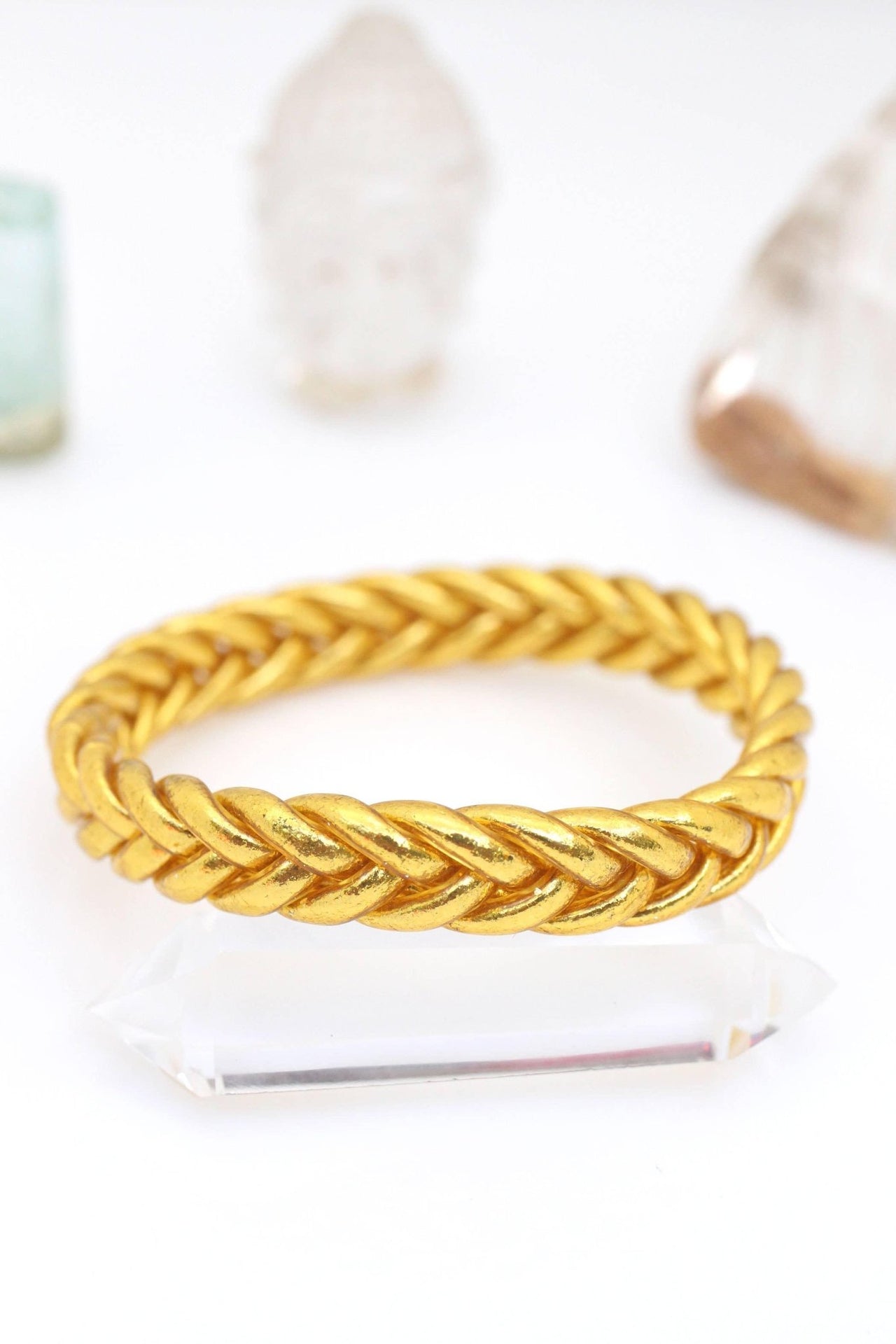 Single Mantra Bangle, Braided Thai Buddhist Temple Bracelet Each Sold Seperately - Modestly Vogue 