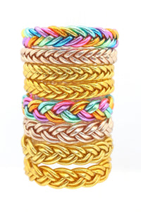 Single Mantra Bangle, Braided Thai Buddhist Temple Bracelet Each Sold Seperately - Modestly Vogue 