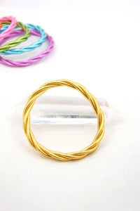 Single Twisted Thai Buddhist Temple Mantra Bangle Bracelet - Modestly Vogue 