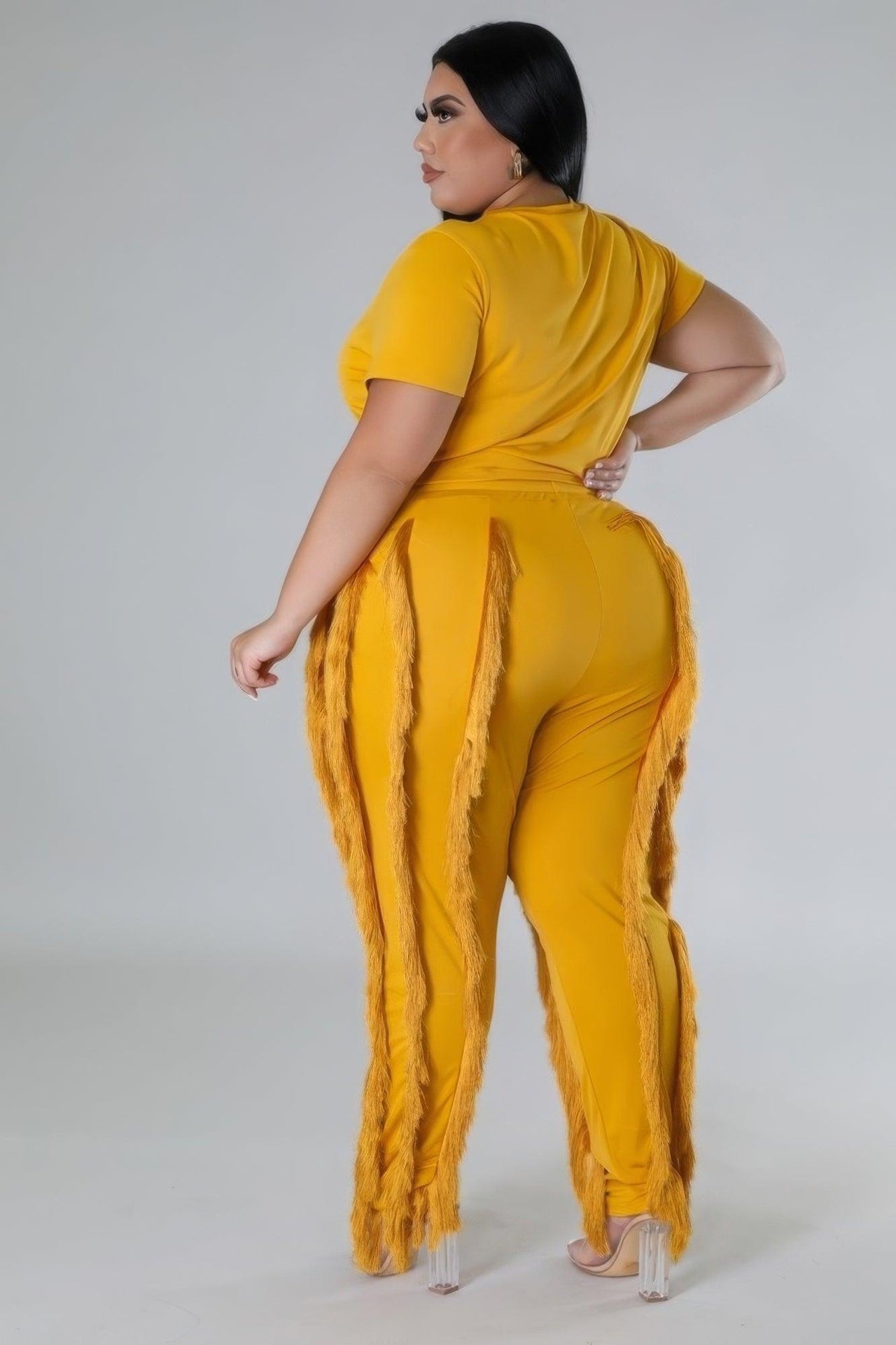 Curvy Fit | & Plus-Size Clothing | Crop Top Two-piece Set - Modestly Vogue 