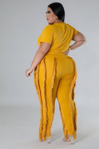 Curvy Fit | & Plus-Size Clothing | Crop Top Two-piece Set - Modestly Vogue 